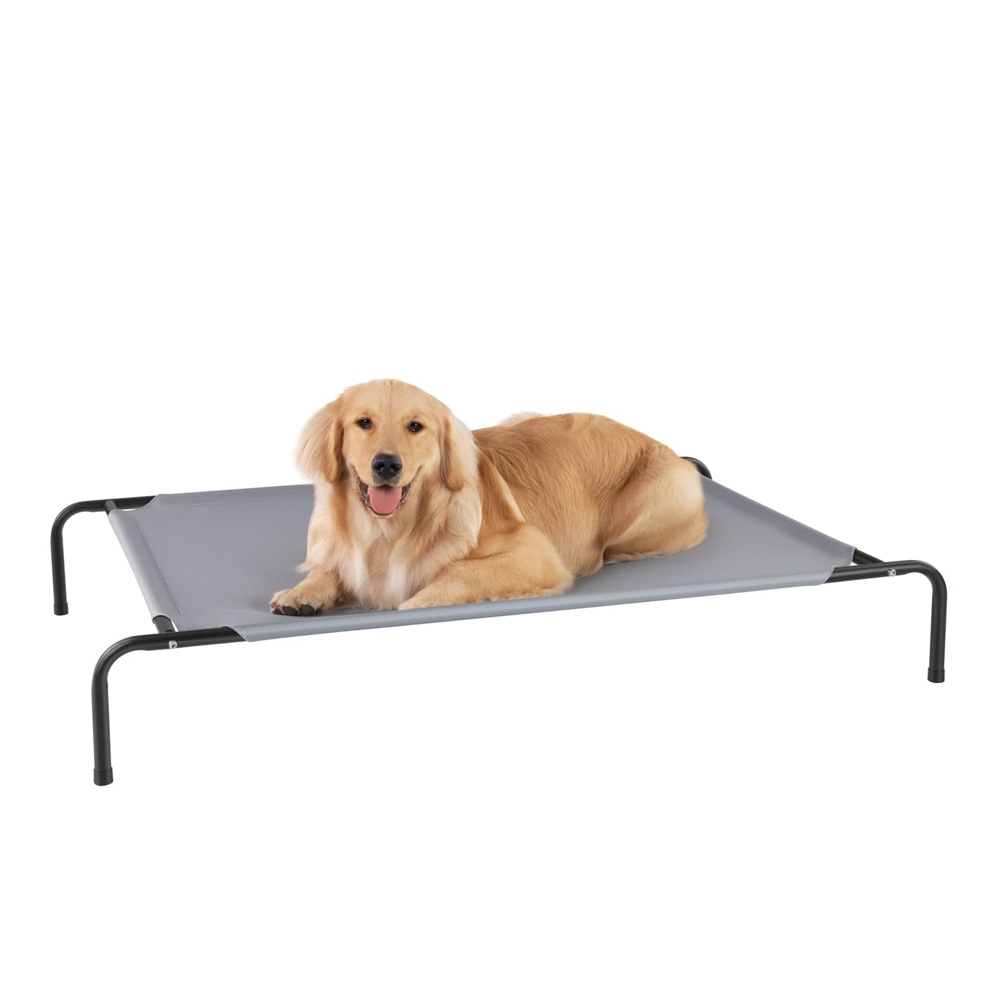 Elevated Dog Bed for Large Dogs,Raised Dog Cots,Indoor & Outdoor Cooling Waterproof Pet Hammock with Washable Breathable Mesh,Blue 50in