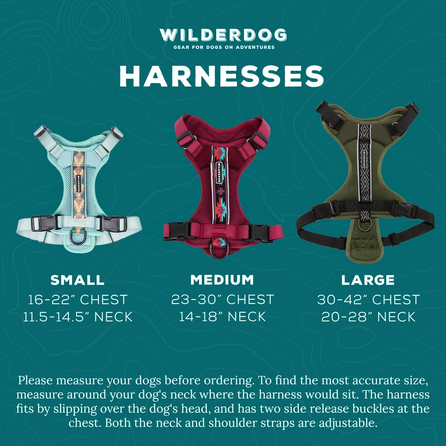 Wilderdog Lightweight Dog Harness with Reflective Straps