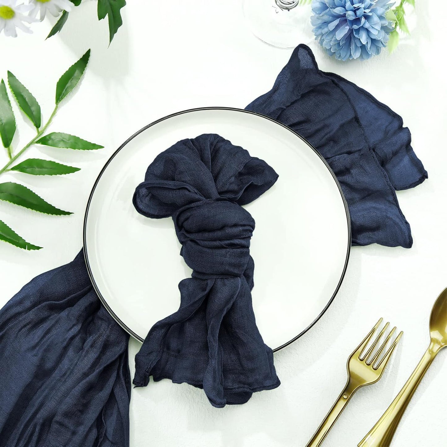 Cheesecloth Boho Gauze Table Runner (35" x 120") - 6 PACK