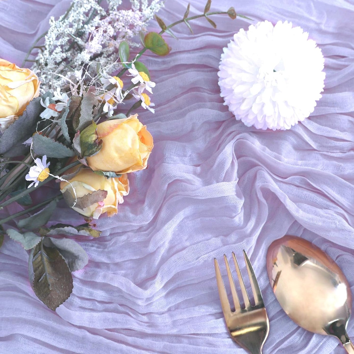 Cheesecloth Boho Gauze Table Runner (35" x 120") - 6 PACK