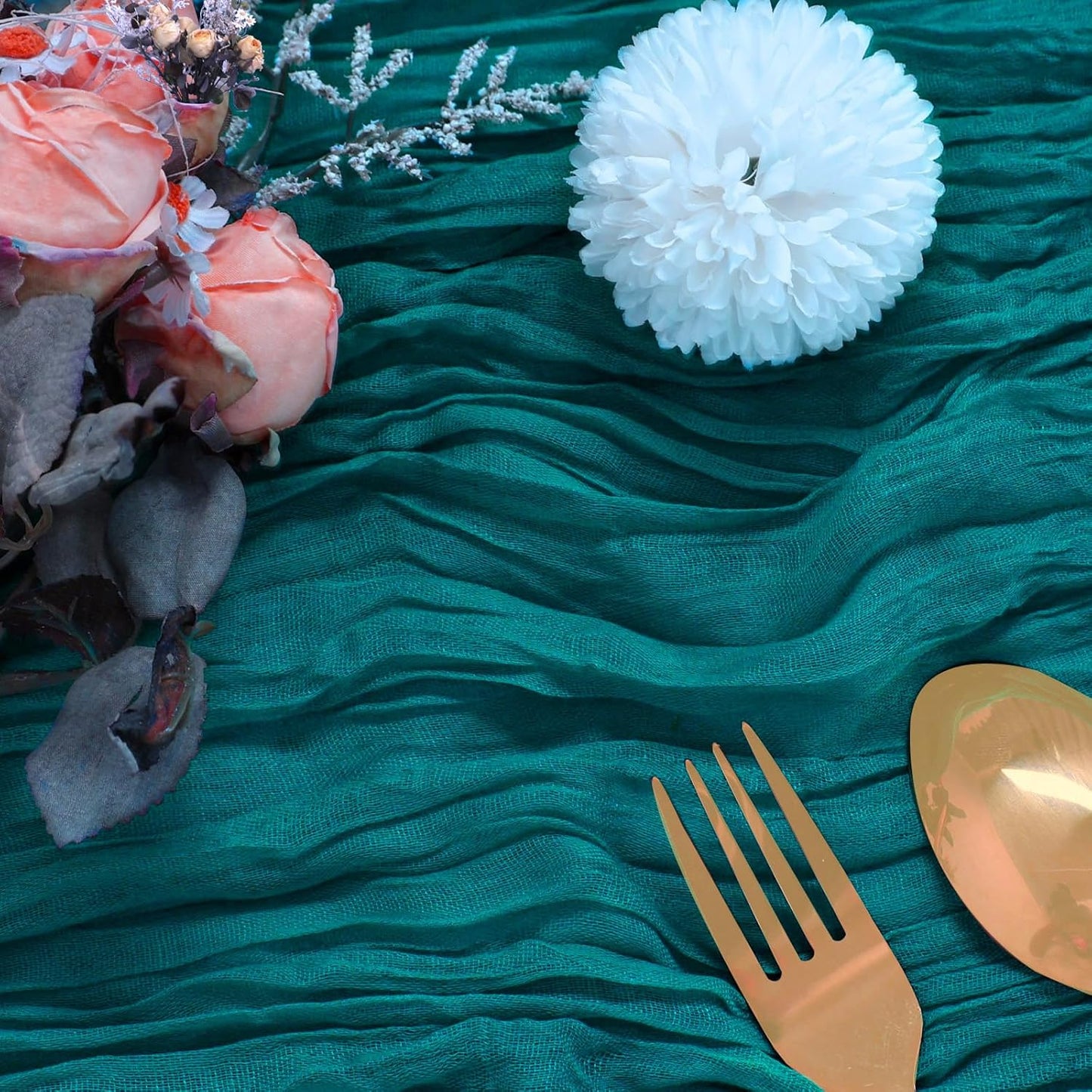 Cheesecloth Boho Gauze Table Runner (35" x 120") - 6 PACK