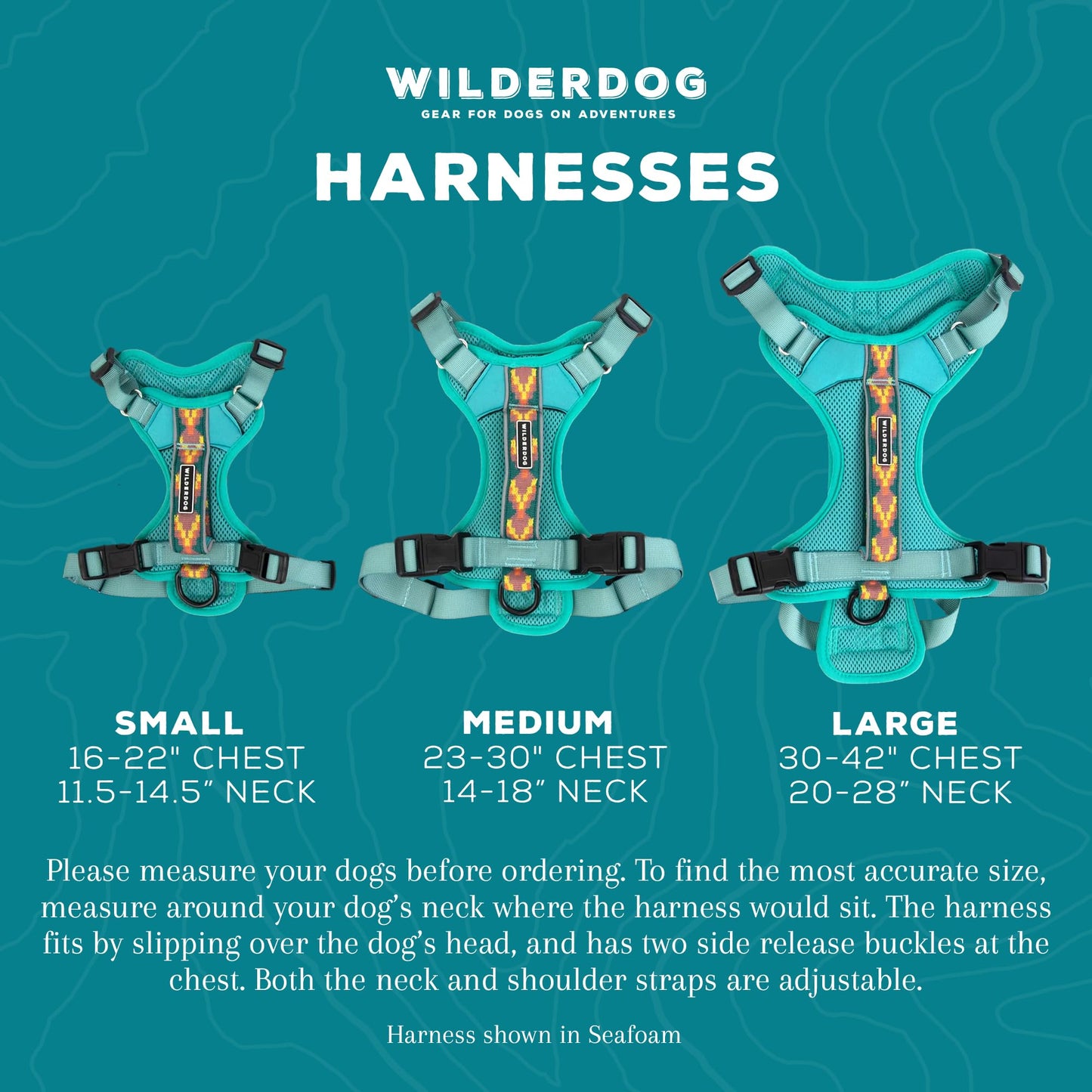 Wilderdog Lightweight Dog Harness with Reflective Straps