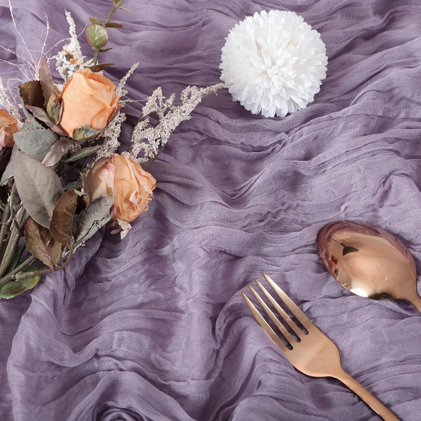 Cheesecloth Boho Gauze Table Runner (35" x 120") - 6 PACK
