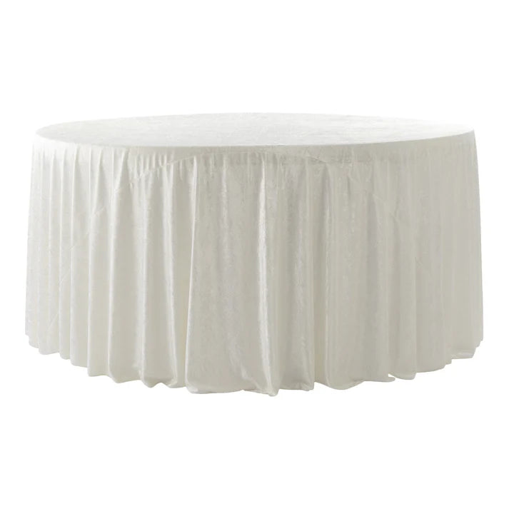 Experience Unrivaled Luxury: Velvet 120" Round Tablecloth