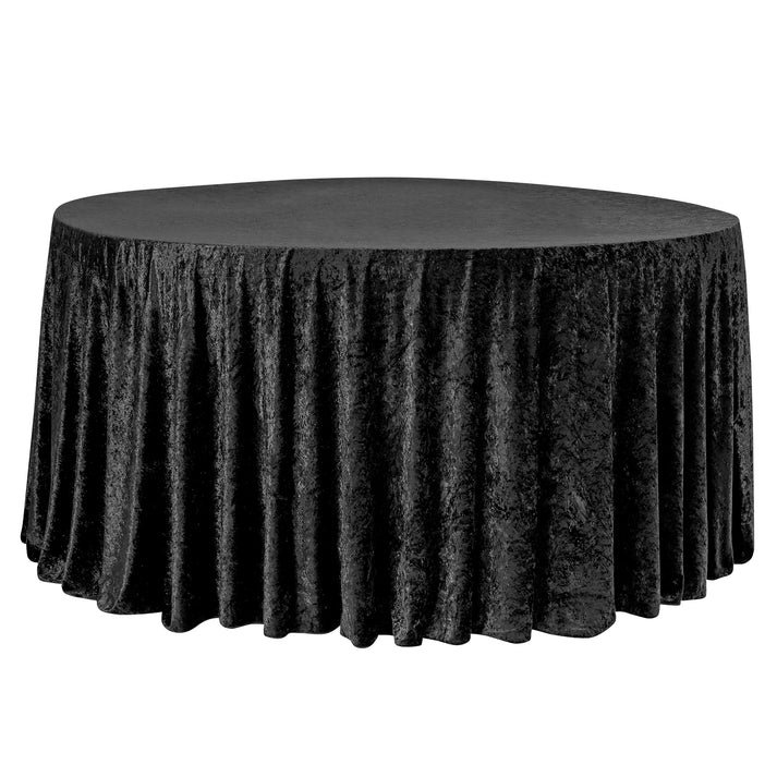 Experience Unrivaled Luxury: Velvet 120" Round Tablecloth
