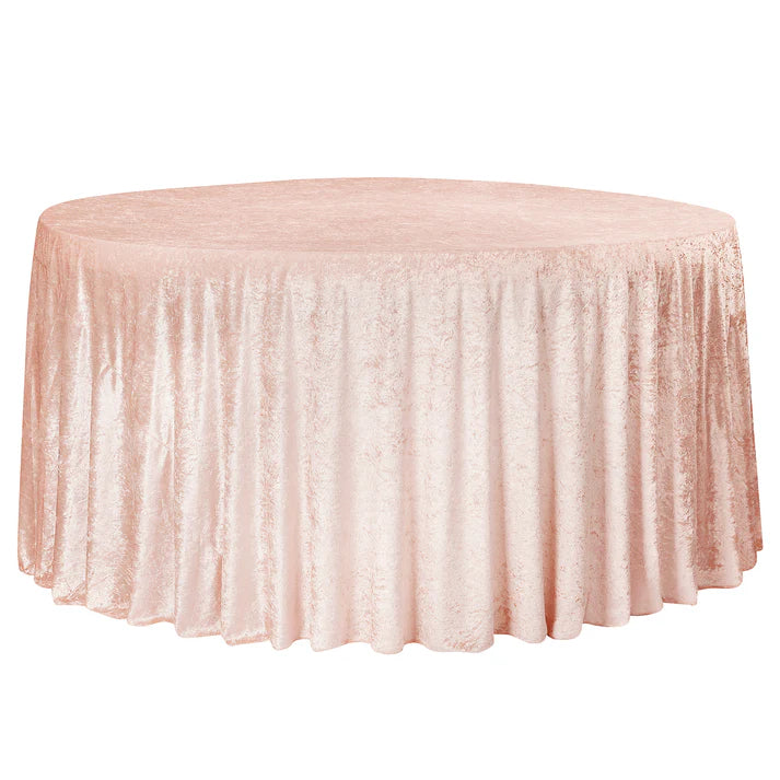 Experience Unrivaled Luxury: Velvet 120" Round Tablecloth