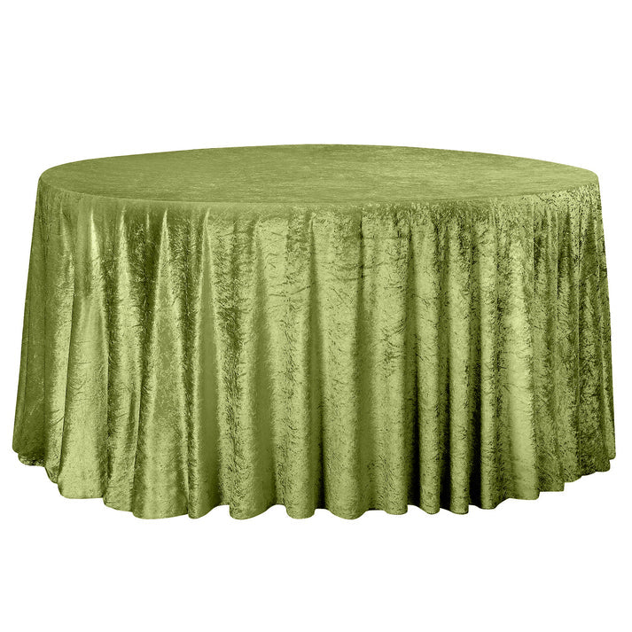 Experience Unrivaled Luxury: Velvet 120" Round Tablecloth