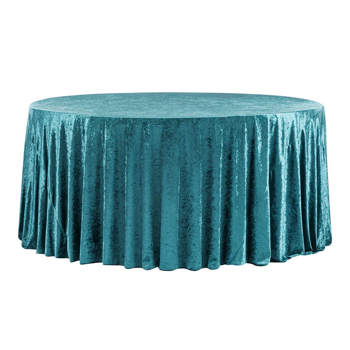 Experience Unrivaled Luxury: Velvet 120" Round Tablecloth