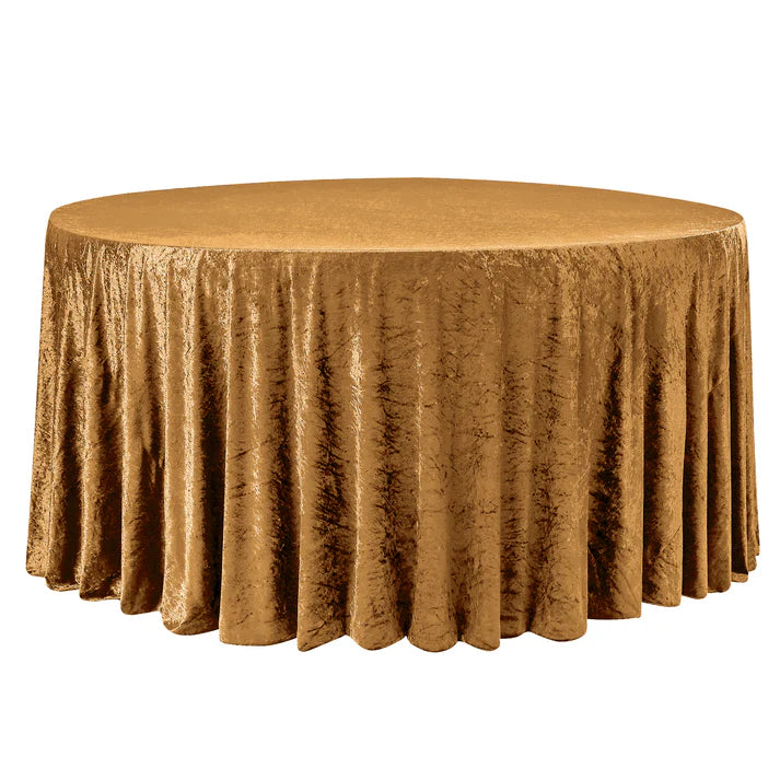 Experience Unrivaled Luxury: Velvet 120" Round Tablecloth