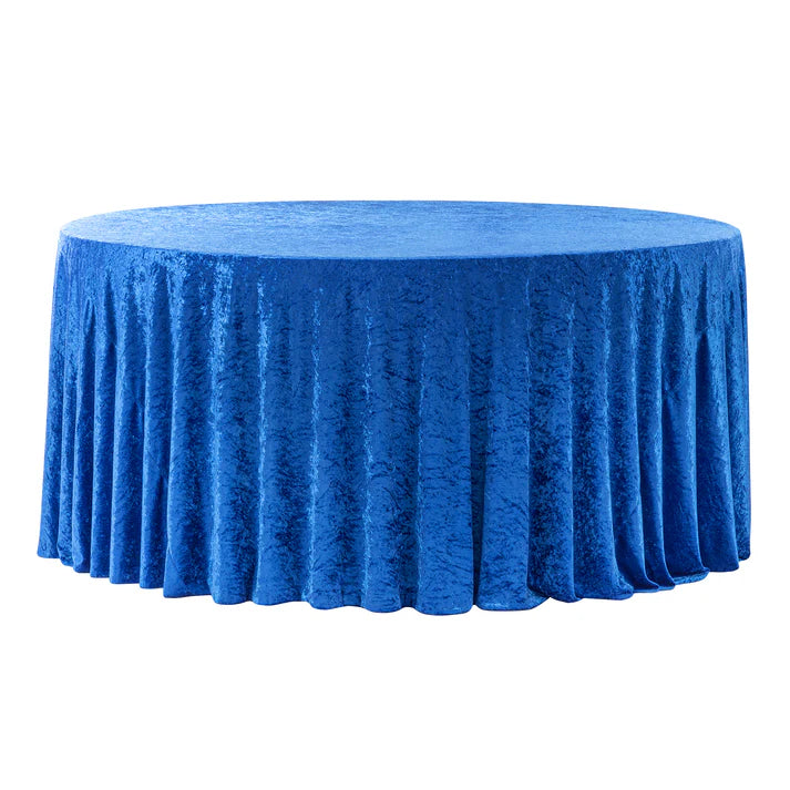 Experience Unrivaled Luxury: Velvet 120" Round Tablecloth