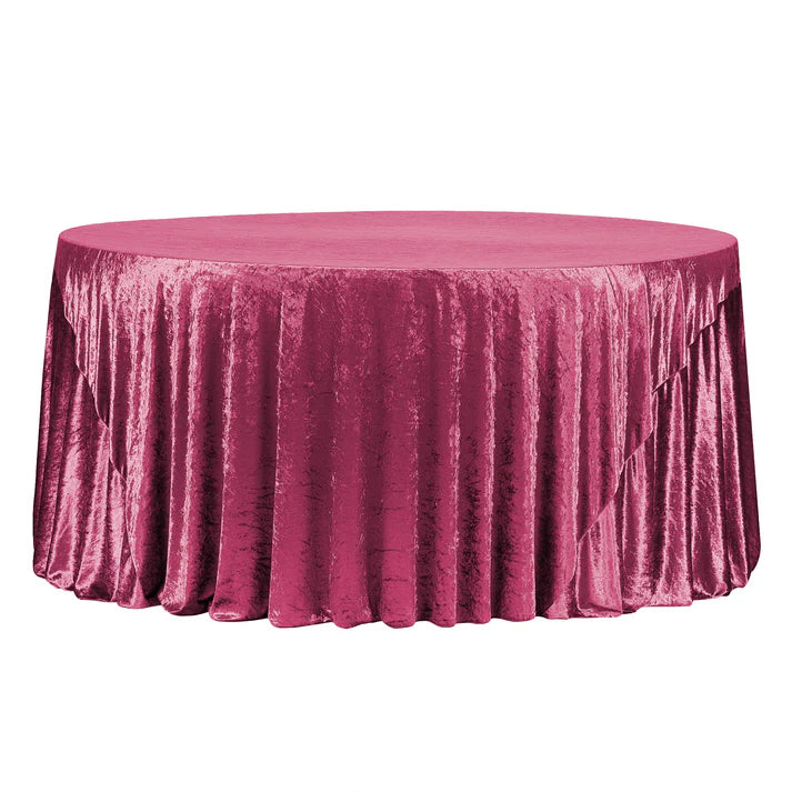 Experience Unrivaled Luxury: Velvet 120" Round Tablecloth