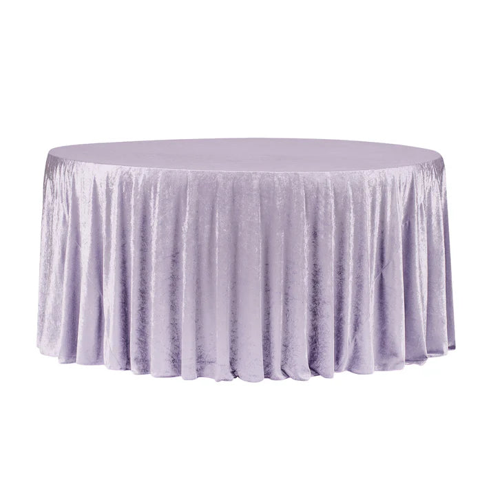 Experience Unrivaled Luxury: Velvet 120" Round Tablecloth