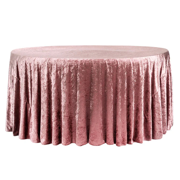 Experience Unrivaled Luxury: Velvet 120" Round Tablecloth