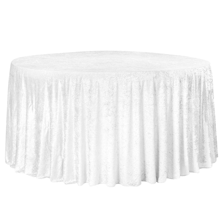 Experience Unrivaled Luxury: Velvet 120" Round Tablecloth