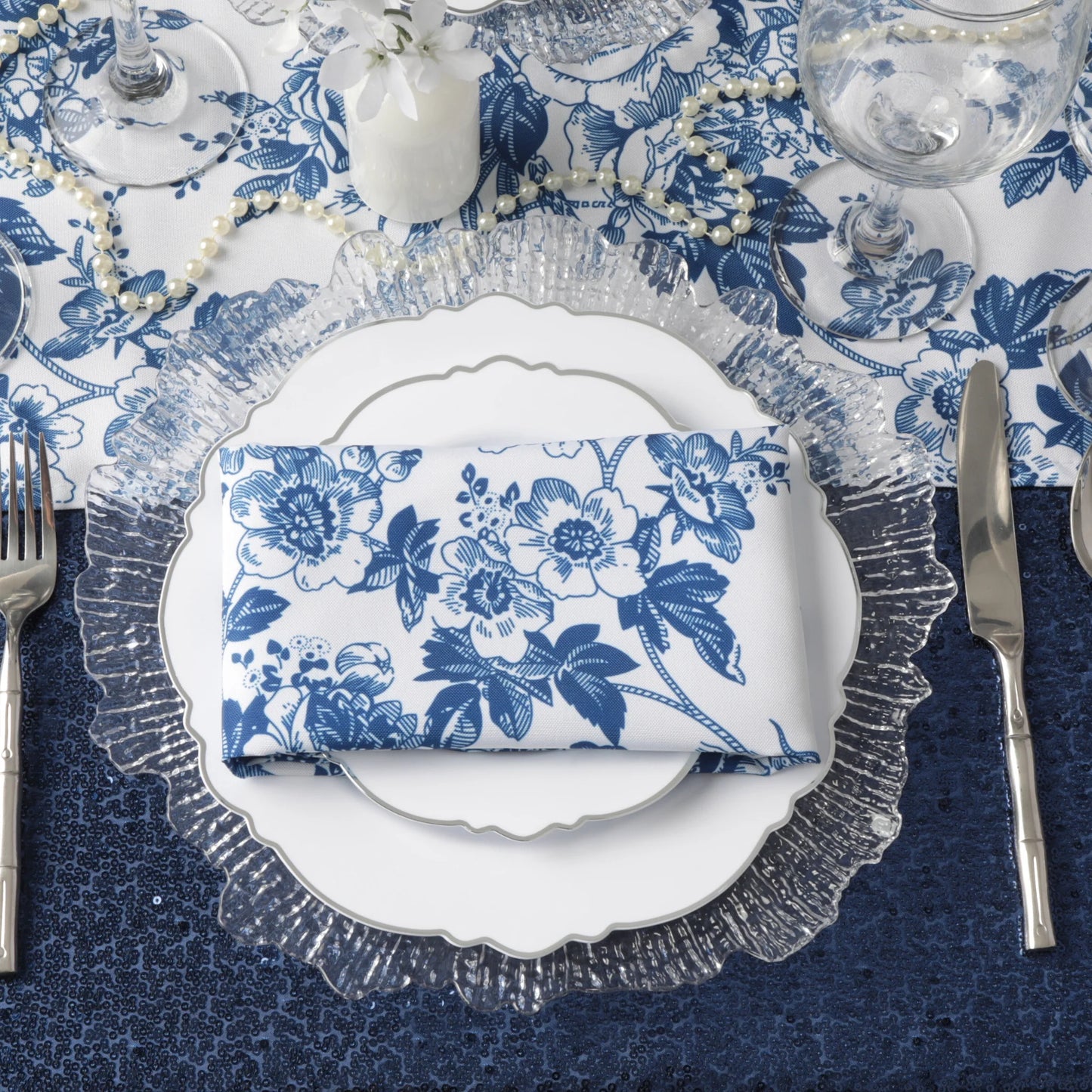 French Pastoral Print Napkins - (5pc/pk)