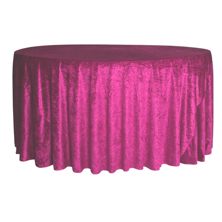 Experience Unrivaled Luxury: Velvet 120" Round Tablecloth