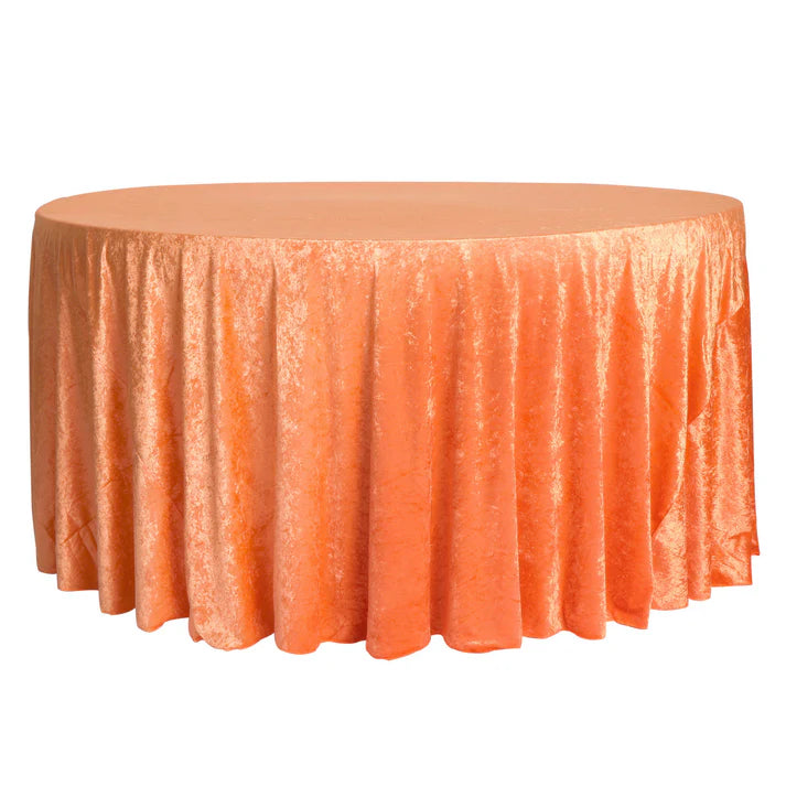 Experience Unrivaled Luxury: Velvet 120" Round Tablecloth
