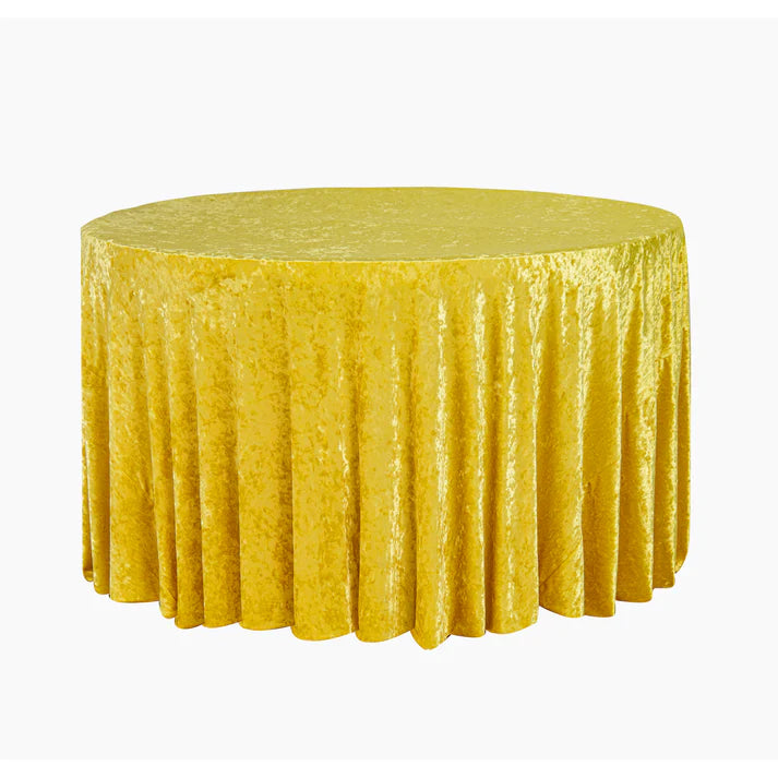 Experience Unrivaled Luxury: Velvet 120" Round Tablecloth
