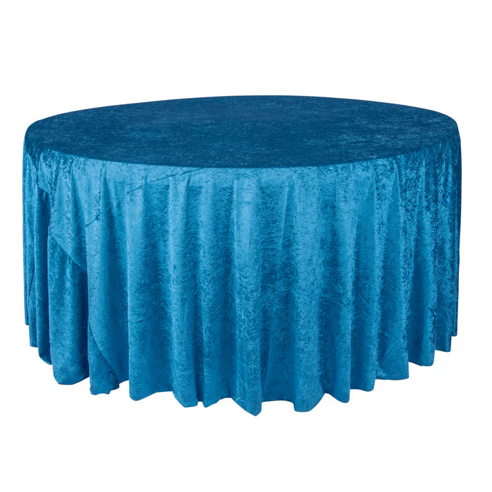 Experience Unrivaled Luxury: Velvet 120" Round Tablecloth