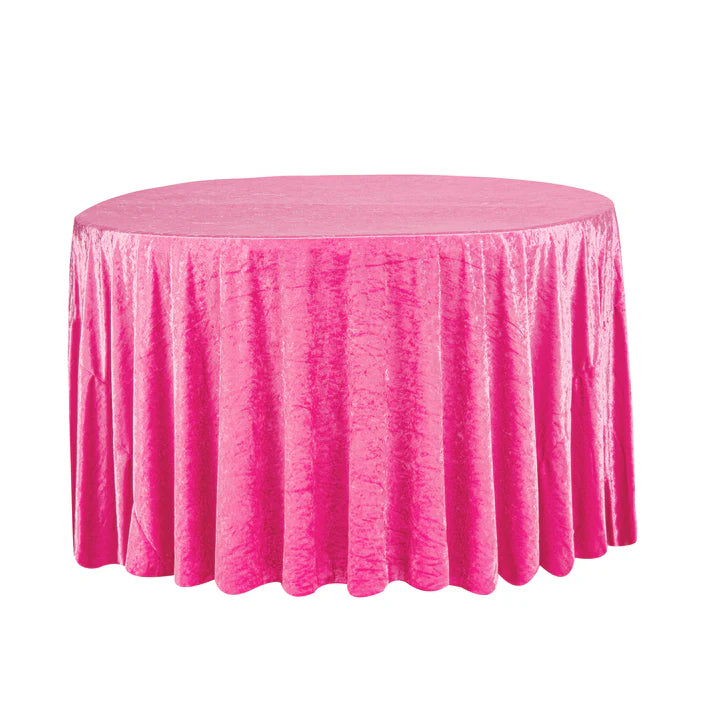 Experience Unrivaled Luxury: Velvet 120" Round Tablecloth