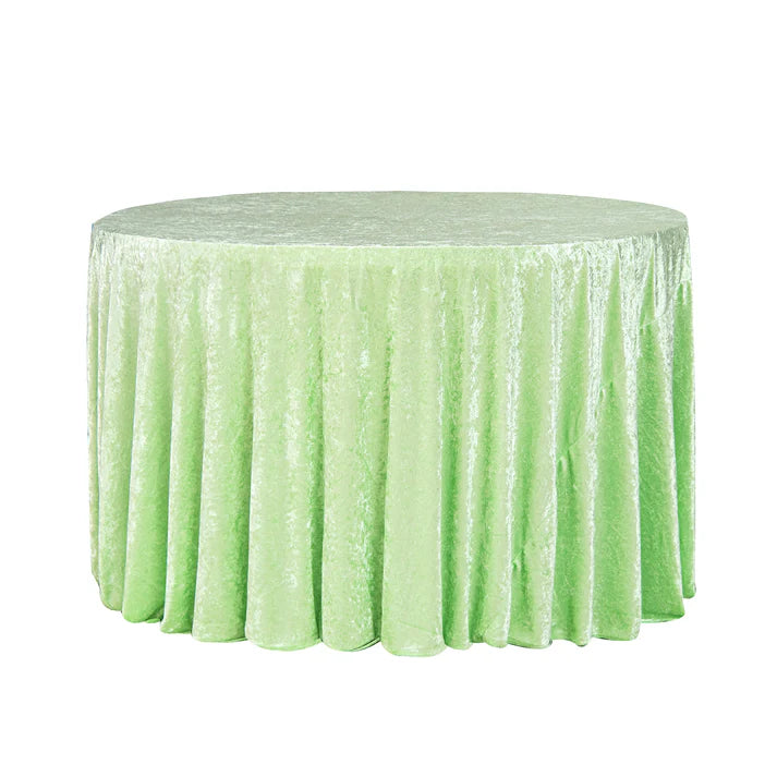 Experience Unrivaled Luxury: Velvet 120" Round Tablecloth