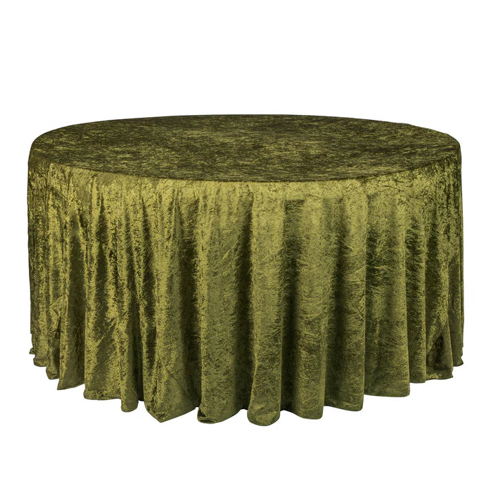 Experience Unrivaled Luxury: Velvet 120" Round Tablecloth
