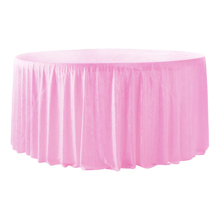 Experience Unrivaled Luxury: Velvet 120" Round Tablecloth