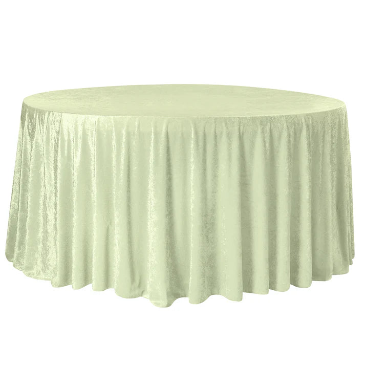 Experience Unrivaled Luxury: Velvet 120" Round Tablecloth