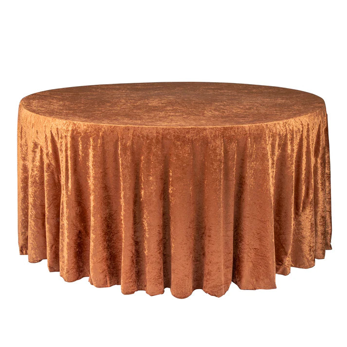 Experience Unrivaled Luxury: Velvet 120" Round Tablecloth