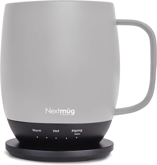Nextmug - Temperature-Controlled, Self-Heating Coffee Mug (14 oz.) (Black)