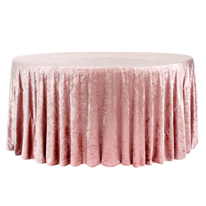Experience Unrivaled Luxury: Velvet 120" Round Tablecloth
