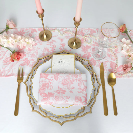 French Pastoral Print Table Runner