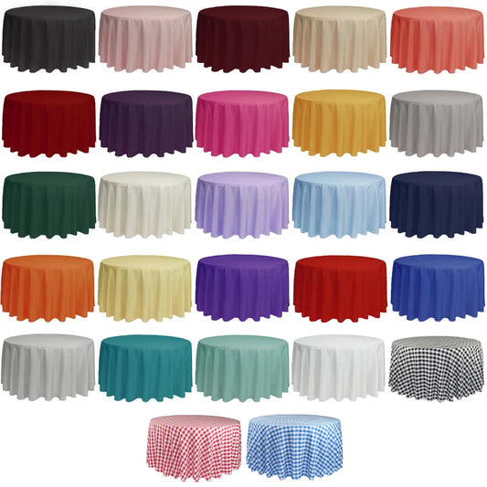The Finest Round and Rectangle Polyester Tablecloths