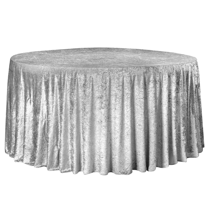 Experience Unrivaled Luxury: Velvet 120" Round Tablecloth